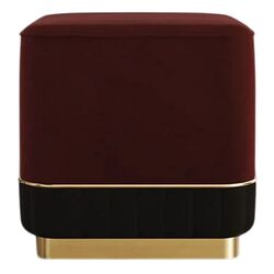 Puf ModaLife Demre (Dark Red/Black) Thumb