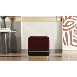 Пуф ModaLife Demre (Dark Red/Black)