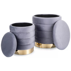 Set de pufuri Signal Britta (Grey) Thumb