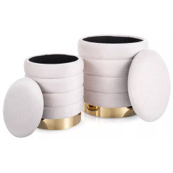 Set de pufuri Signal Britta (Light Beige) Thumb