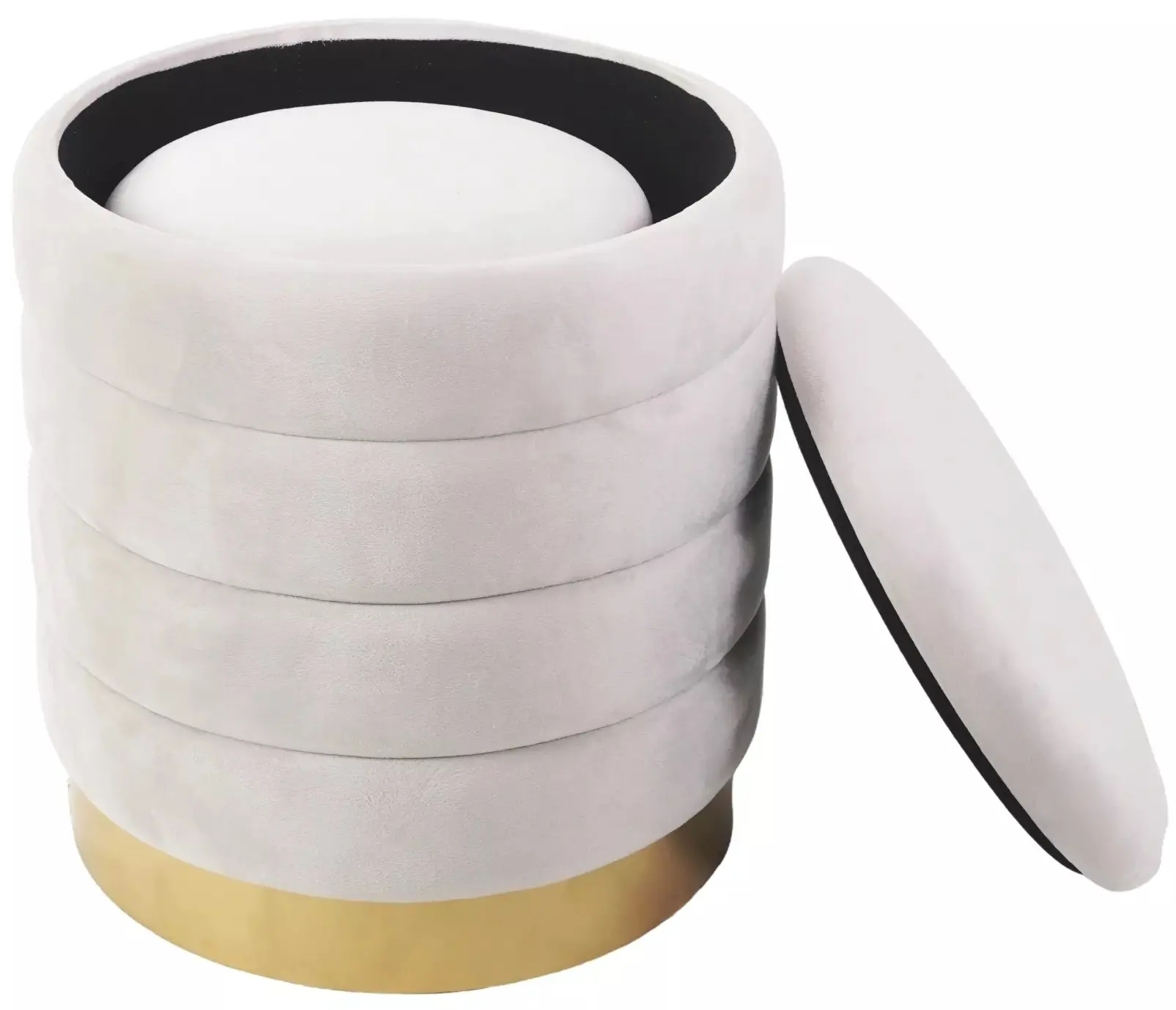 Set de pufuri Signal Britta (Light Beige)