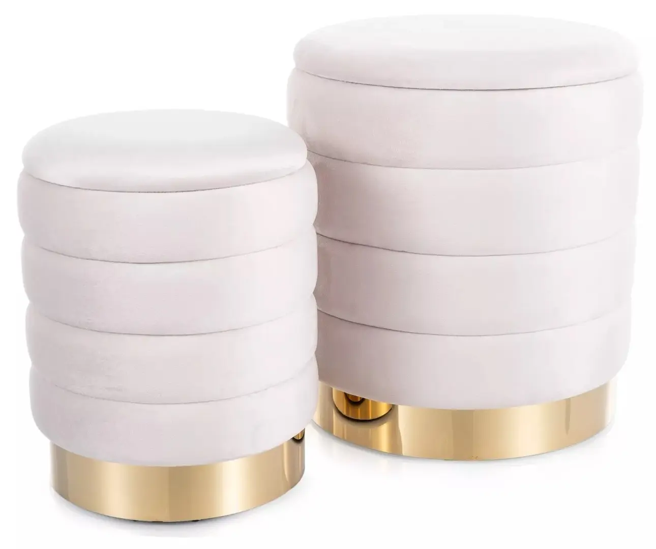 Set de pufuri Signal Britta (Light Beige)