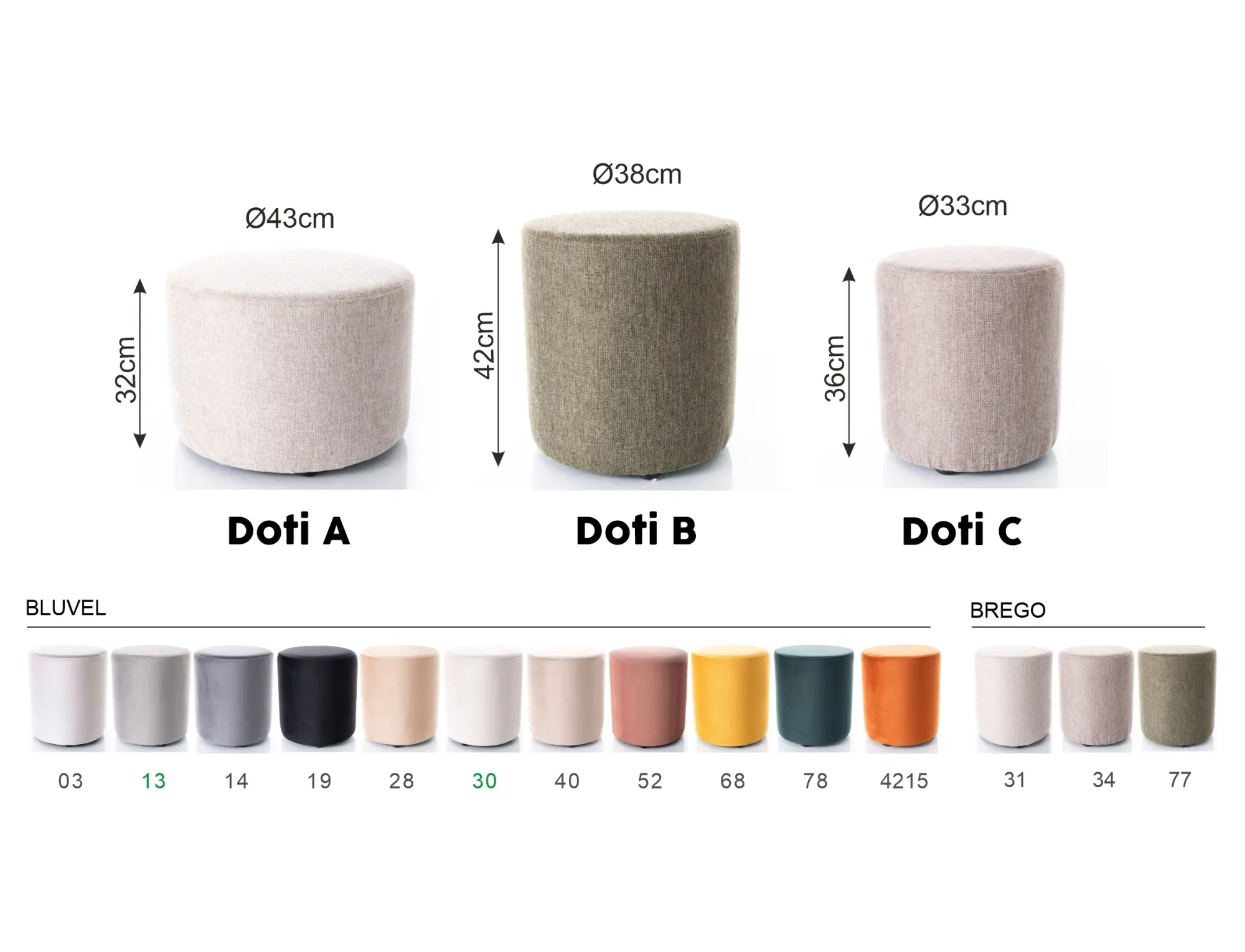 Puf Signal Doti B Bluvel 78 (Green)