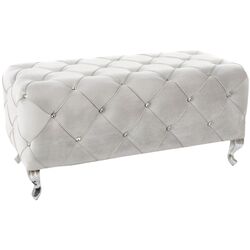 Puf Signal Hestia Velvet (Gray Light/Silver)