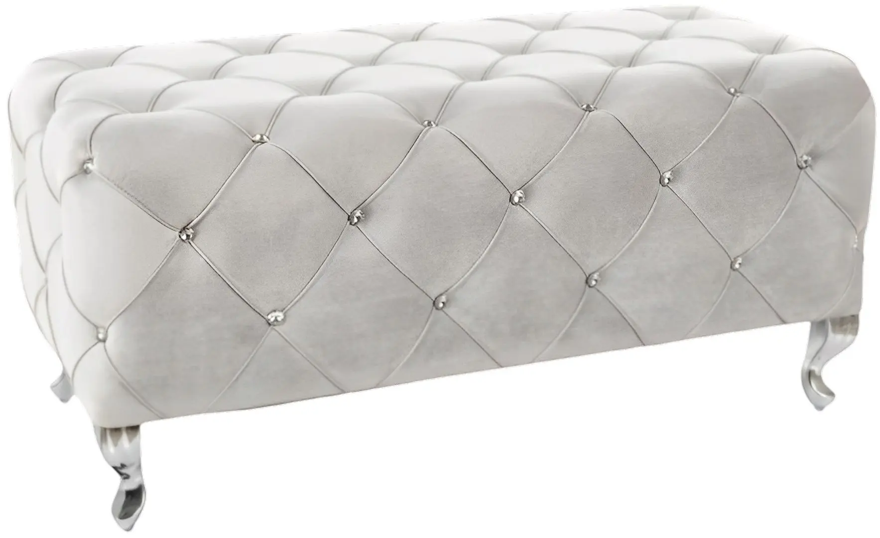 Пуф Signal Hestia Velvet (Gray Light/Silver)