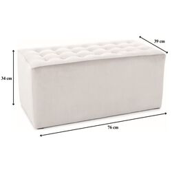 Пуф Signal Lori 2 Velvet (Black) Thumb