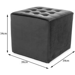 Puf Signal Lori Velvet (Gray Light) Thumb