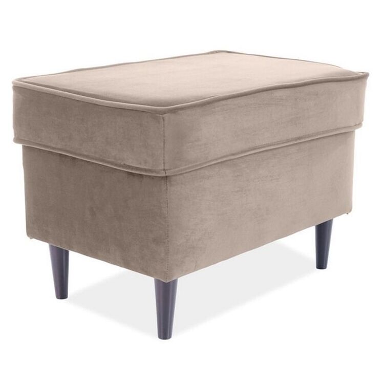 Puf Signal Ron Velvet (Beige/Wenge)