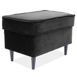 Puf Signal Ron Velvet (Black/Wenge)