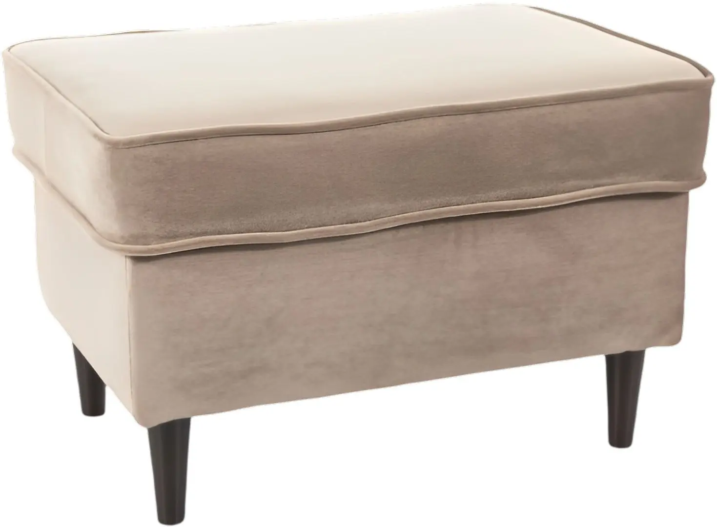 Puf Signal Ron Velvet (Dark Beige/Wenge)