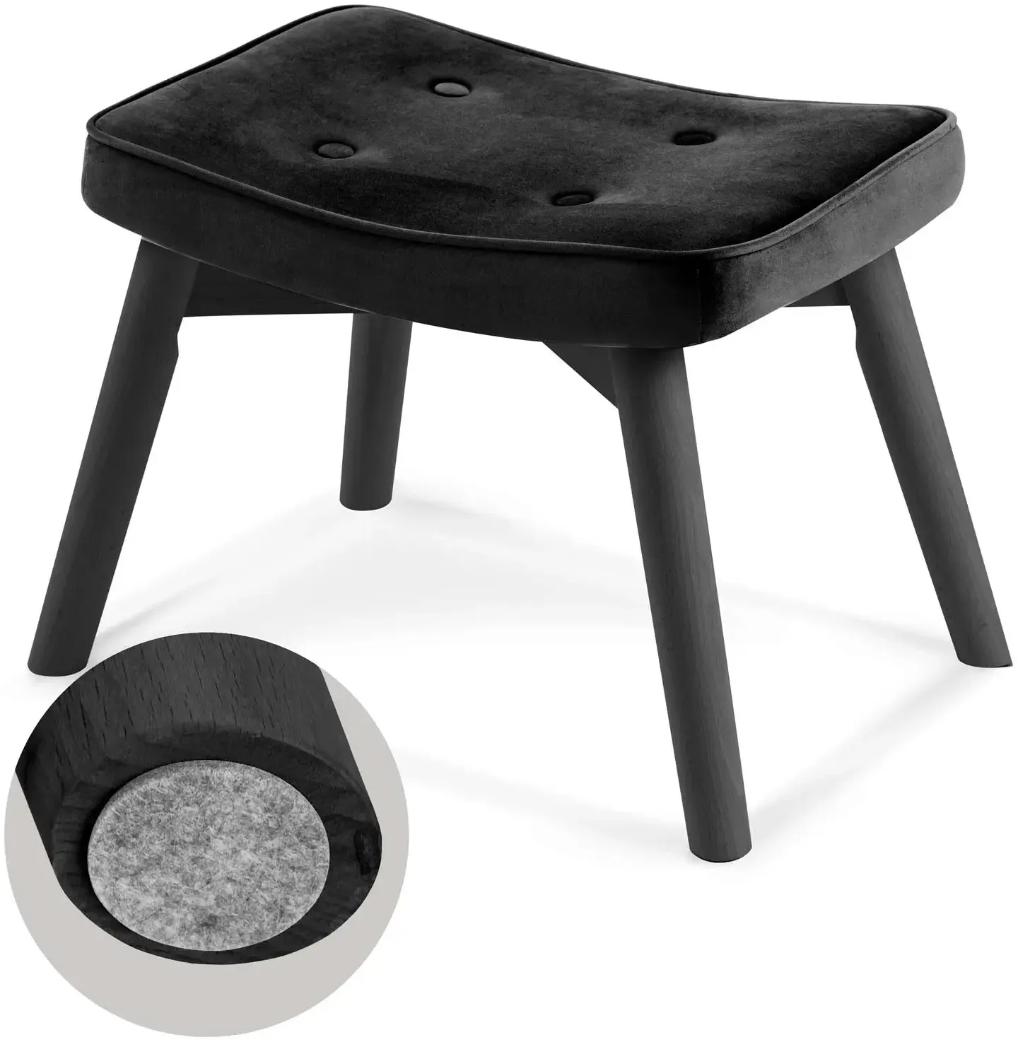 Puf-suport picioare pentru fotoliu Sofotel Norse 2057 (Black) - 4