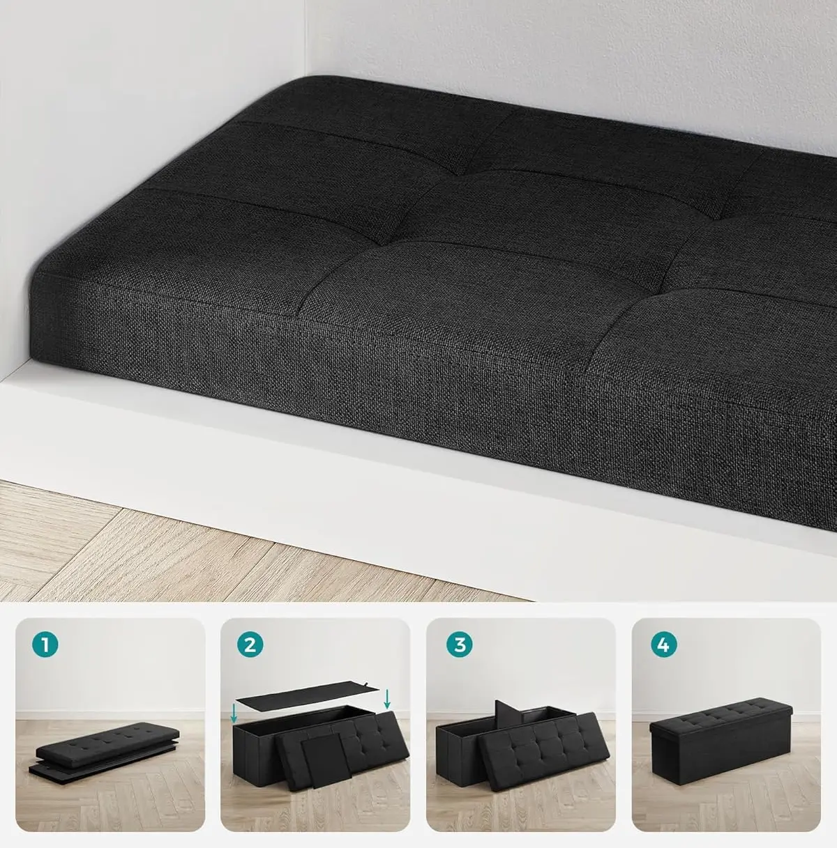 Bancheta Songmics LSF077B01 (Ink Black)