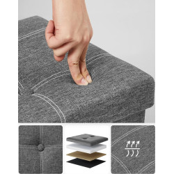 Банкетка Songmics LSF077G04 (Dark Grey) Thumb