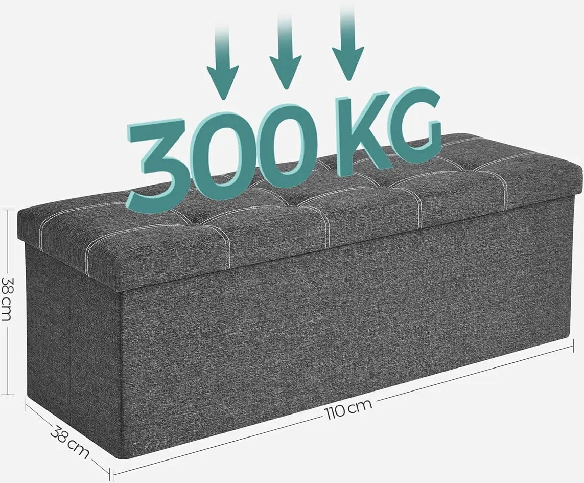 Банкетка Songmics LSF077G04 (Dark Grey) - 5