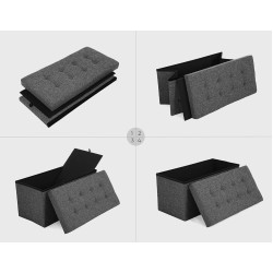 Банкетка Songmics LSF46GYZ (Dark Grey) Thumb