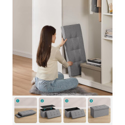 Банкетка Songmics LSF47G (Light Grey) Thumb