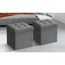 Набор пуфов Songmics ULSF028G21 (Dark Grey)