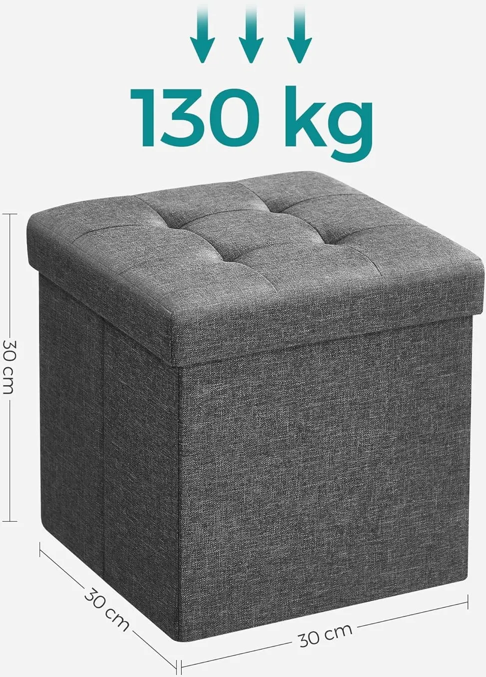 Пуф Songmics LSF028G01 (Dark Grey)