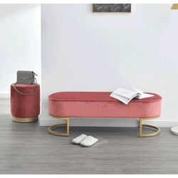 Банкетка Tempo Kondela Mirila New (Pink/Golden) Thumb