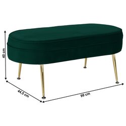 Bancheta Tempo Kondela Noblin Typ 2 (Emerald/Golden) Thumb