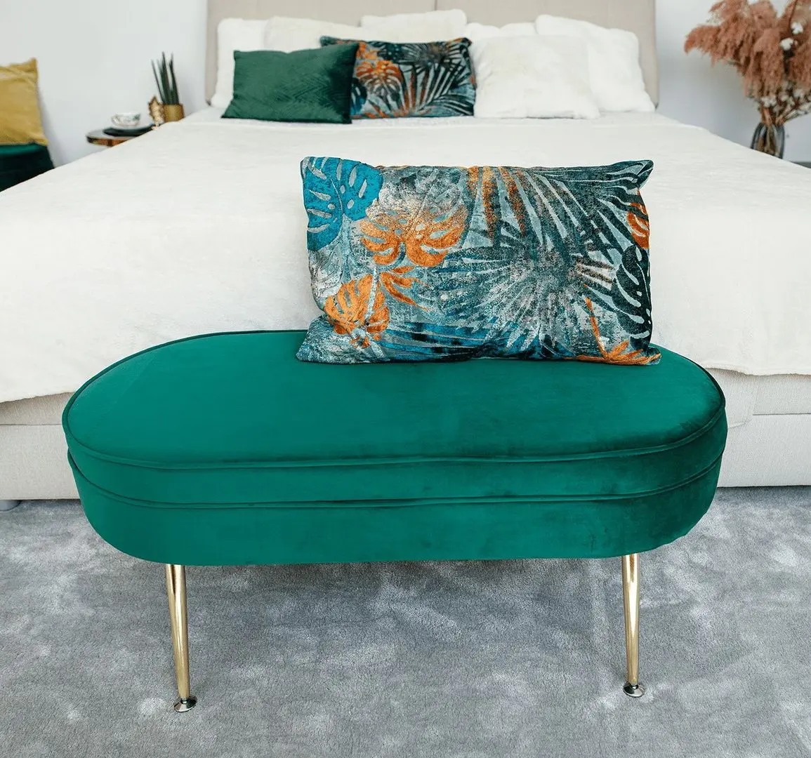 Bancheta Tempo Kondela Noblin Typ 2 (Emerald/Golden)