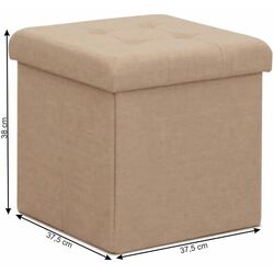 Puf Tempo Kondela Falon (Beige) Thumb