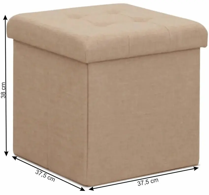 Puf Tempo Kondela Falon (Beige) - 2
