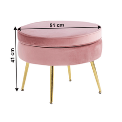 Puf Tempo Kondela Noblin New Tip 1 (Pink/Golden Chrome) Thumb