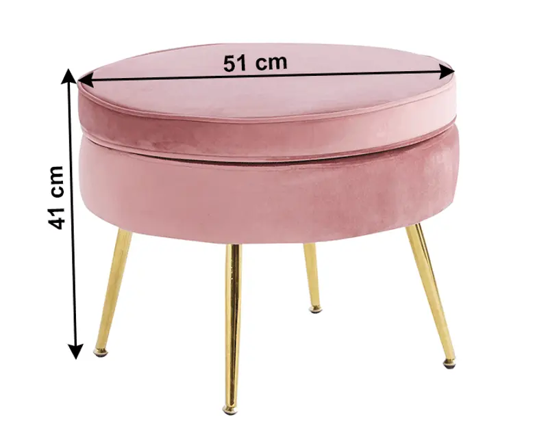 Puf Tempo Kondela Noblin New Tip 1 (Pink/Golden Chrome)