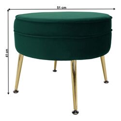 Puf Tempo Kondela Noblin New Typ 1 (Green/Golden) Thumb