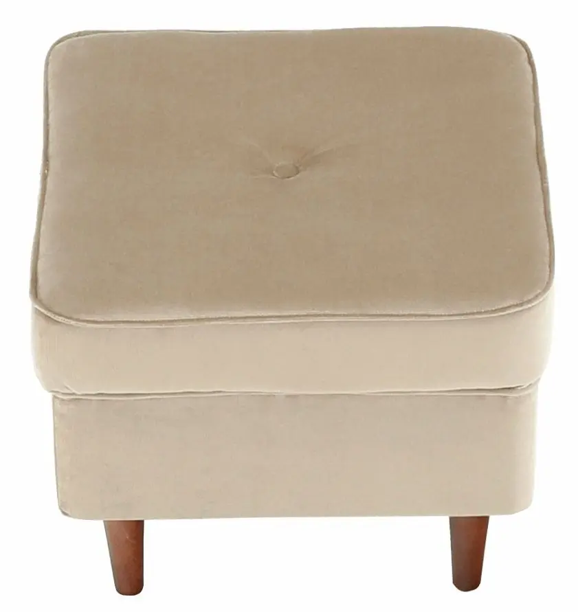 Puf Tempo Kondela Rufino 2 New (Golden Beige/Walnut) - 2