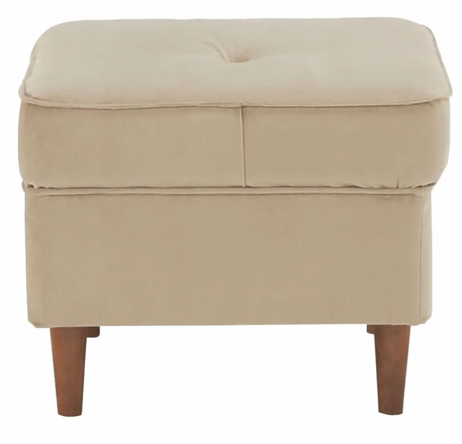 Puf Tempo Kondela Rufino 2 New (Golden Beige/Walnut) - 3