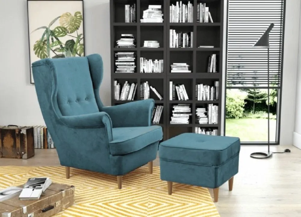 Puf Tempo Kondela Rufino 2 New (Petrol/Beech) - 2