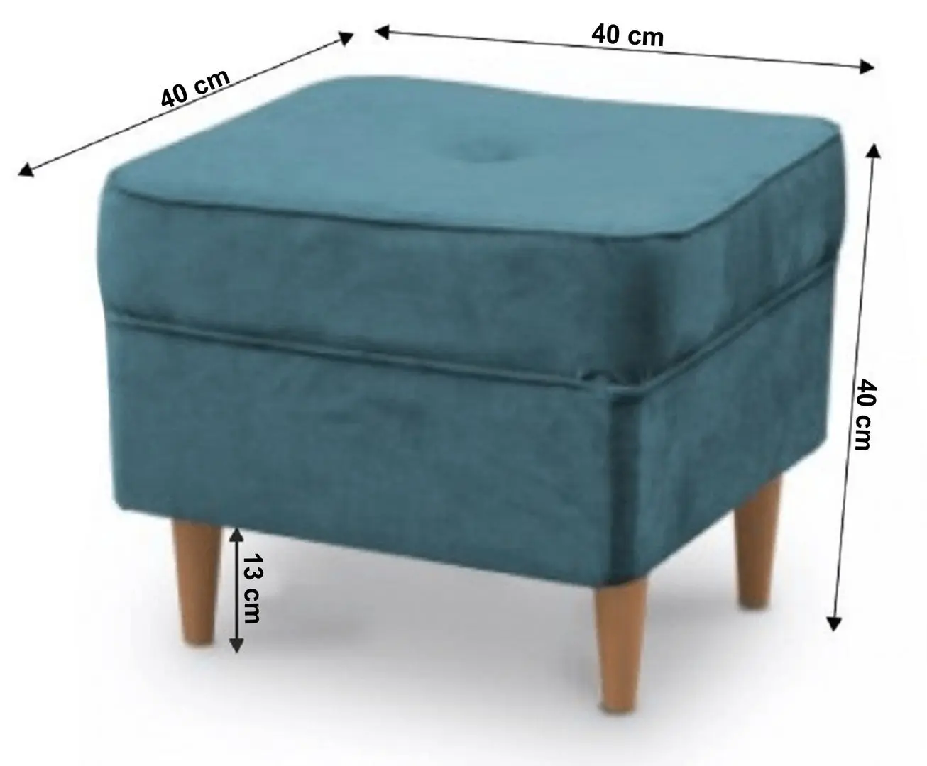 Puf Tempo Kondela Rufino 2 New (Petrol/Beech) - 3