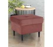 Puf Tempo Kondela Rufino 3 (Antique Pink/Walnut)