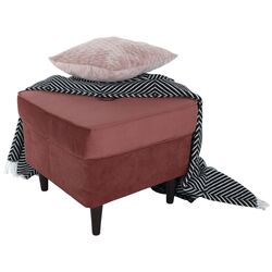 Puf Tempo Kondela Rufino 3 (Antique Pink/Walnut) Thumb