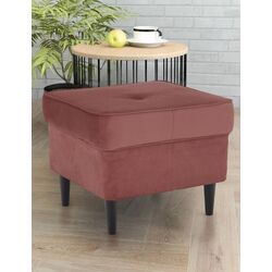 Puf Tempo Kondela Rufino 3 (Antique Pink/Walnut)