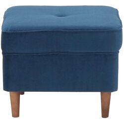 Пуф Tempo Kondela Rufino 3 (Blue/Walnut) Thumb