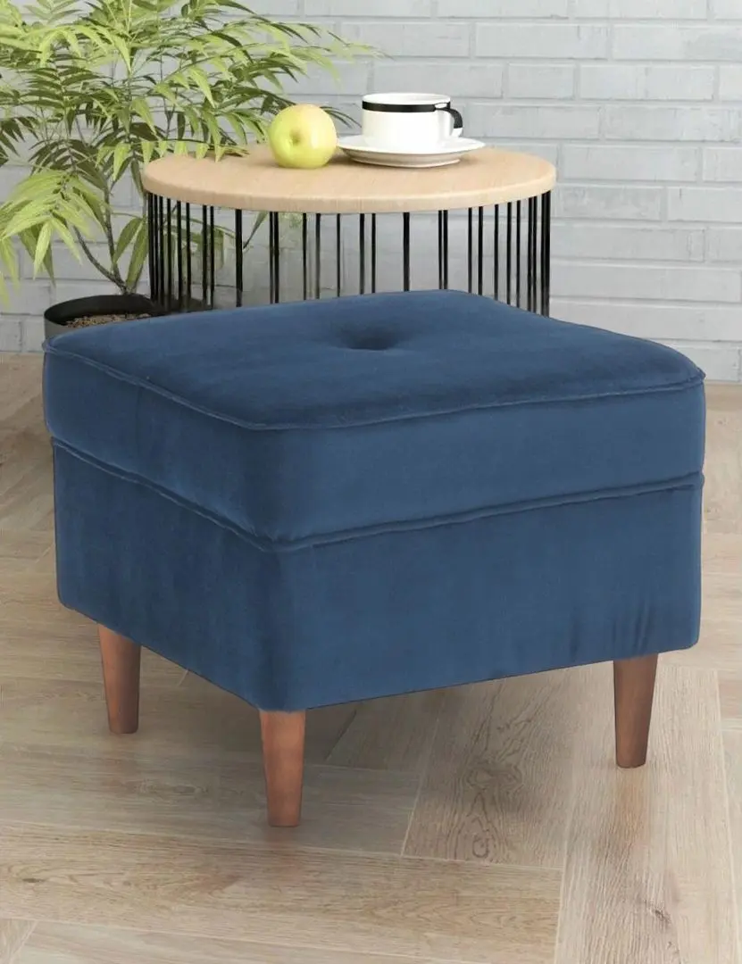 Пуф Tempo Kondela Rufino 3 (Blue/Walnut)