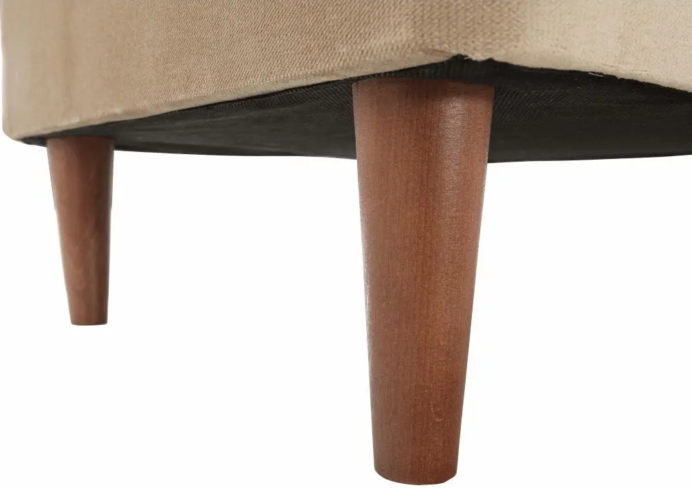 Puf Tempo Kondela Rufino 3 (Golden-Beige/Walnut)