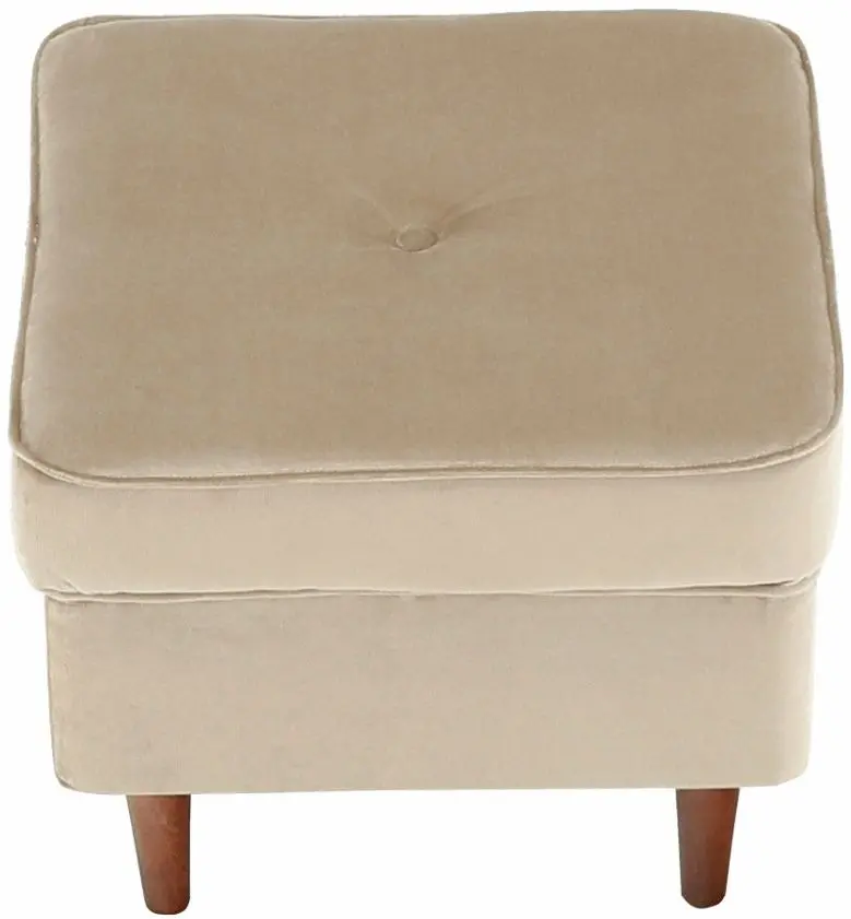 Puf Tempo Kondela Rufino 3 (Golden-Beige/Walnut)