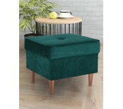 Puf Tempo Kondela Rufino 3 (Green/Walnut)