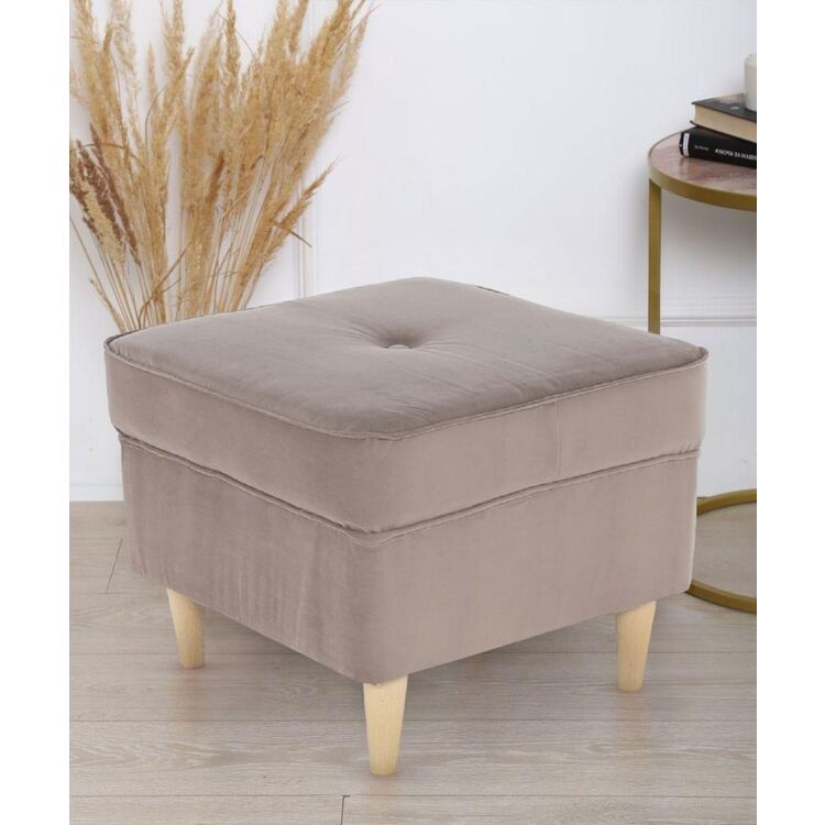 Пуф Tempo Kondela Rufino 3 (Grey-Beige/Beech)