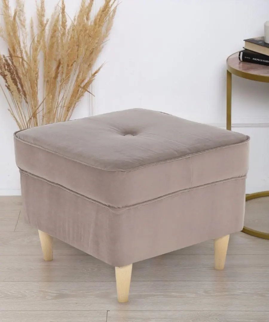 Пуф Tempo Kondela Rufino 3 (Grey-Beige/Beech)