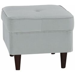 Puf Tempo Kondela Rufino 3 (Light Grey/Walnut) Thumb