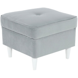 Пуф Tempo Kondela Rufino 3 New (Light Gray/White) Thumb