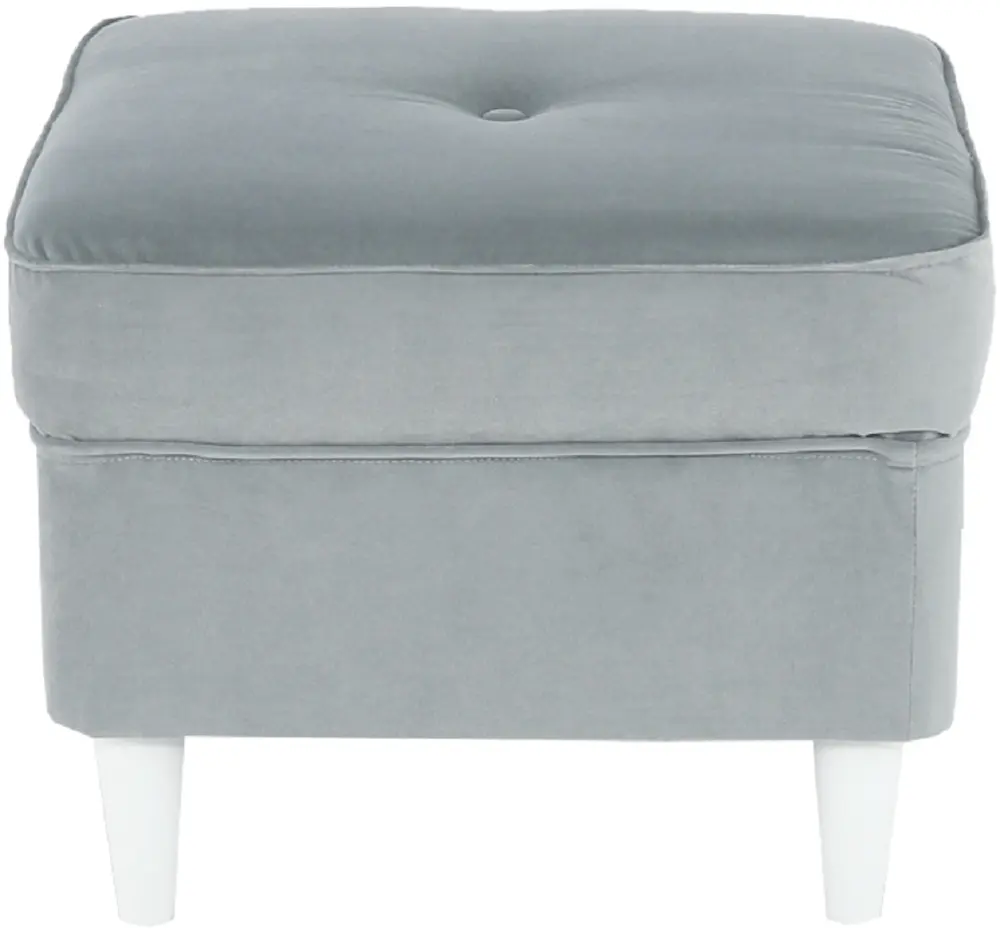 Пуф Tempo Kondela Rufino 3 New (Light Gray/White)