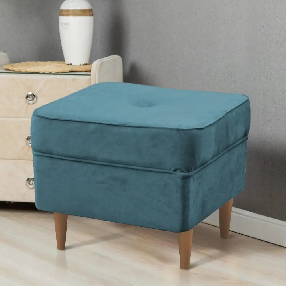 Пуф Tempo Kondela Rufino 3 (Petrol/Beech)