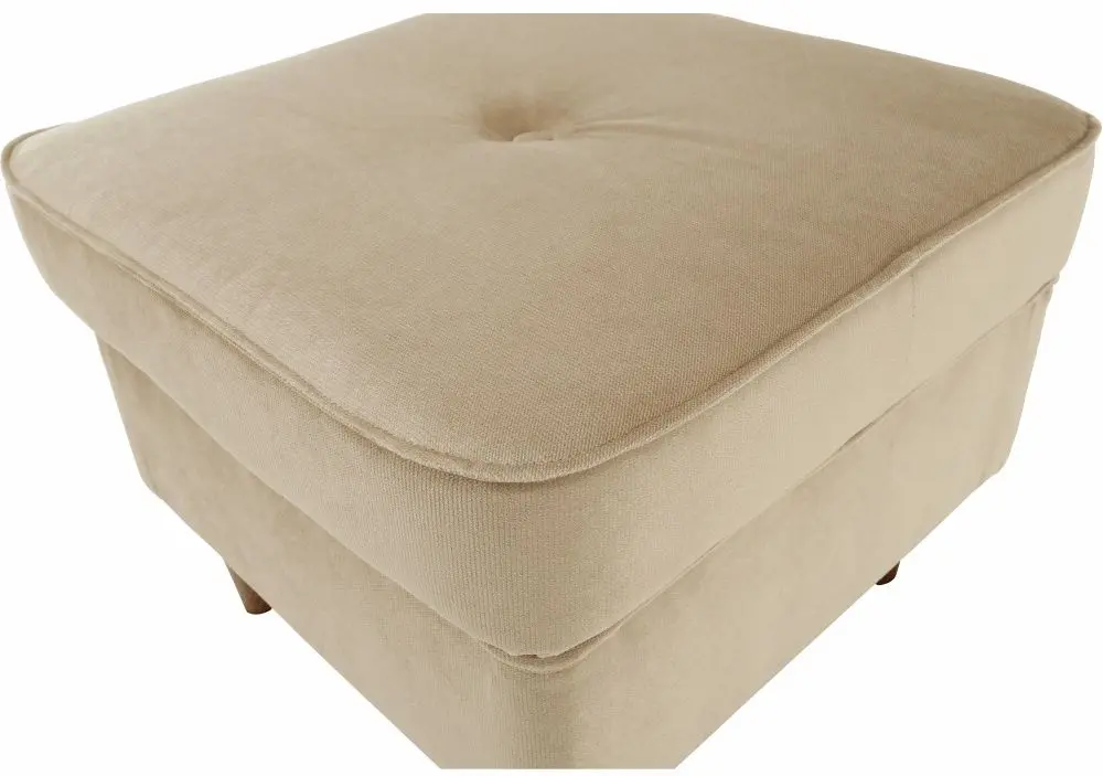 Puf Tempo Kondela Rufino New (Golden Beige/Walnut) - 2