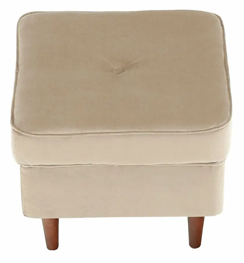 Puf Tempo Kondela Rufino New (Golden Beige/Walnut) - 6